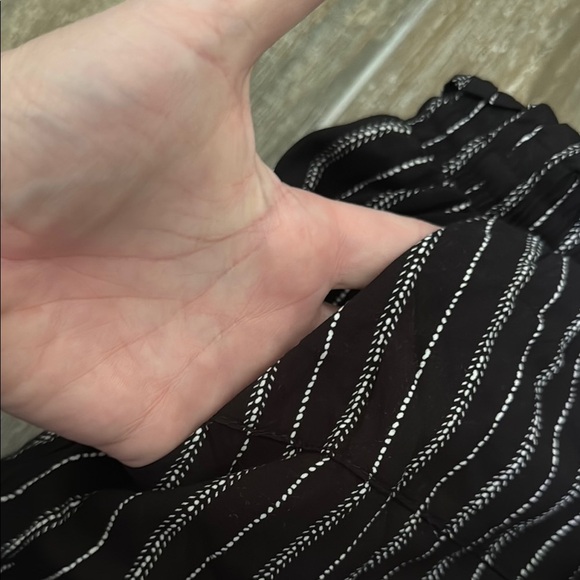 Maurices High Waist Black and White Pinstripe Shorts - Picture 3 of 9